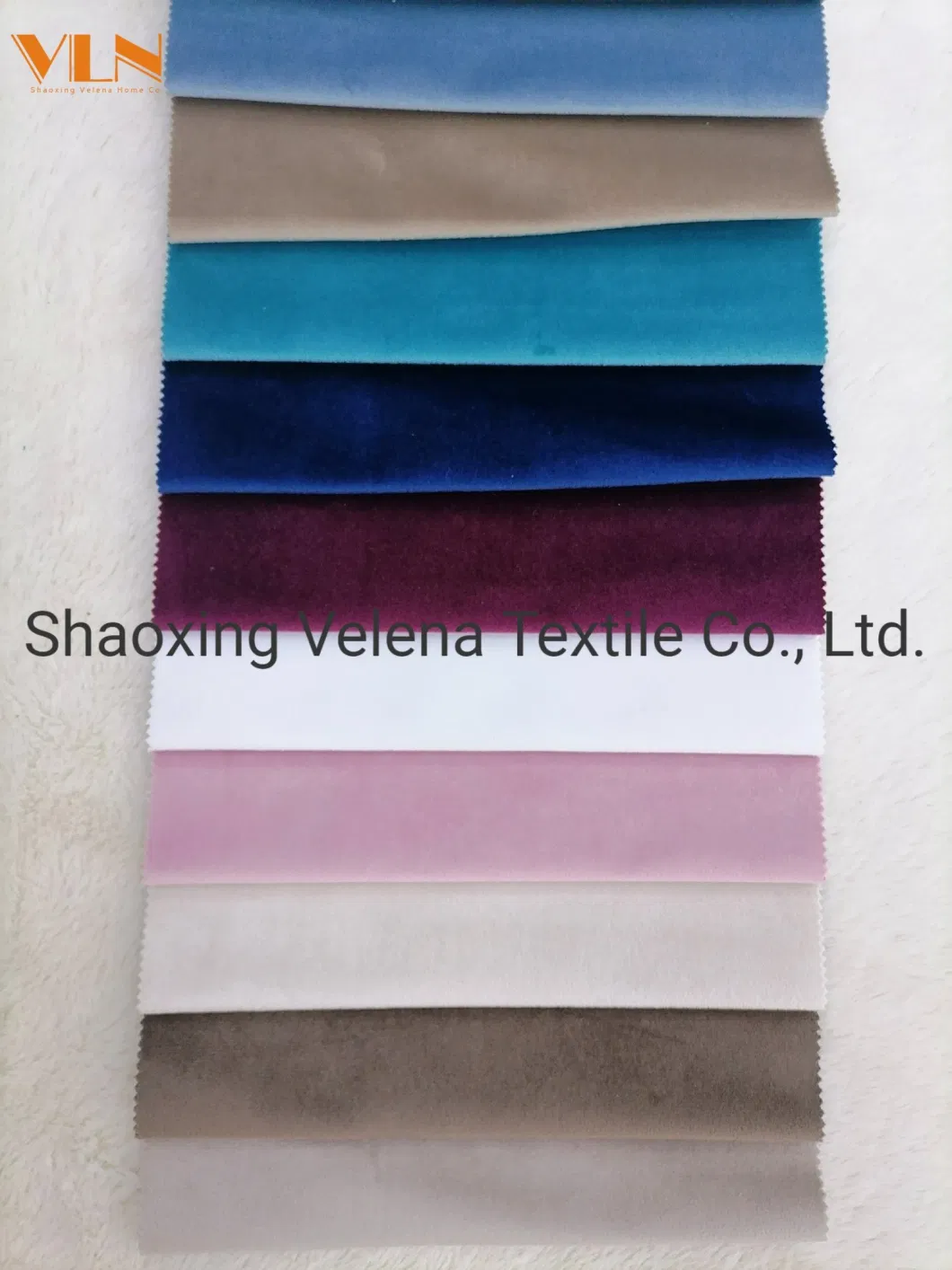 Hot Sale Classice Fabric Plush Holland Velvet Original Dyeing Upholstery Furniture Sofa Curtain Home Textile Fabric China Factory