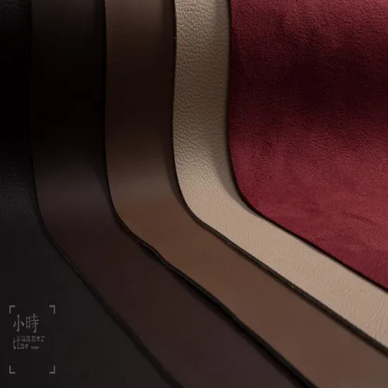 Huafon Factory Supply Microfiber PU Suede Leather Fabric Sofa Garment Bag Shoe Lining Fabric in Roll 