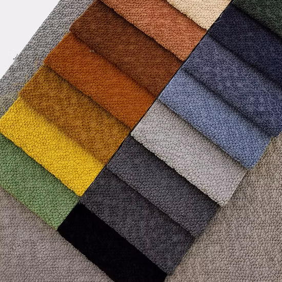 Kingcason Polyester Soft Home Deco Home Textile Polyester Upholstery Wholesale Chenille Sofa Boucle Half Fleece Fabric