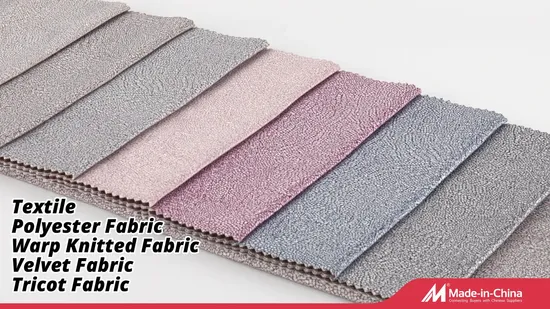 Manufacturer 100% Polyester Sofa Jacquard Linen Look Flocking Fabric Upholstery Jacquard 