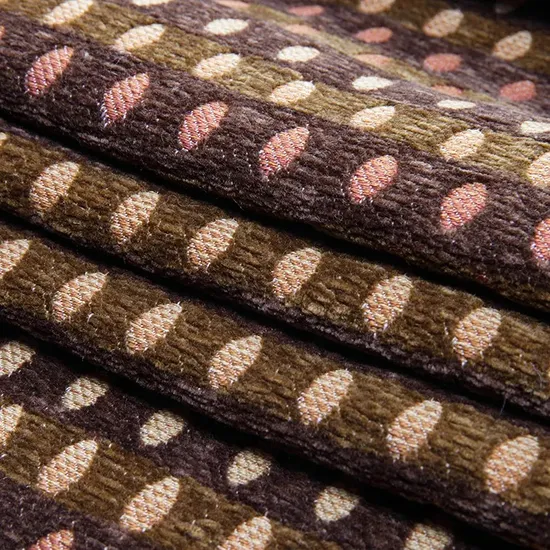 Home Sofa Material European Cultural Symbols Upholstery Chenille Furniture Fabric 