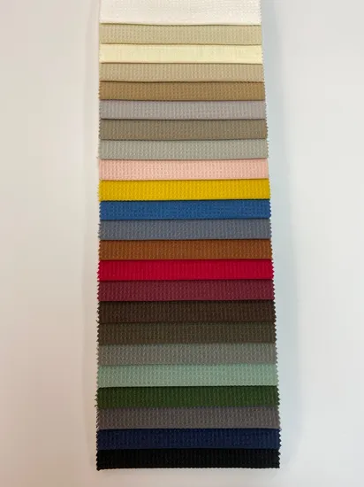 Anti Scratch Home Textile Recycle Woven Yarn Dyed Polyester Sofa Fabric for Upholstery Office Furniture 