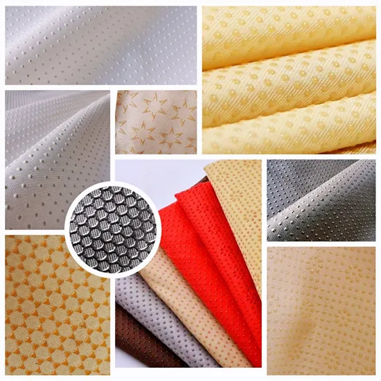 Factory Wholesale Woven Fabric with Imitation Silicone/PVC Non