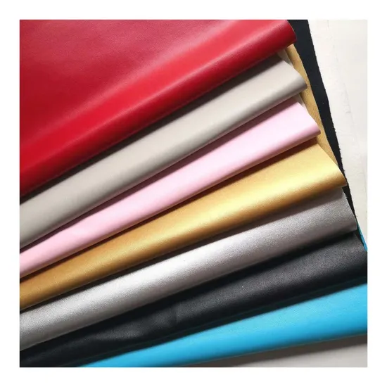 Fabric Coated Synthetic Leather Customized PU Color Microfiber Waterproof Suede Artificial PU Shoes Sofa Car Seat Purses & Totes 