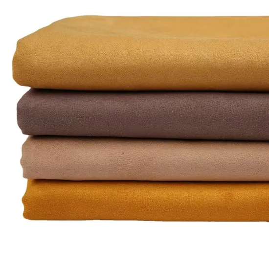100% Polyester Woven Decoration Suede Sofa Cover Textile Deerskin Fabric for Pillow and Automotive 