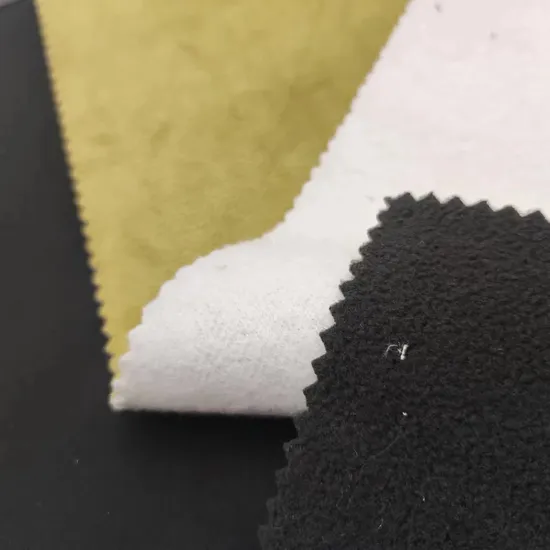 100% Polyester Dyed Microfiber Weft Suede Fabric for Shoes Boot Sofa Blanket 