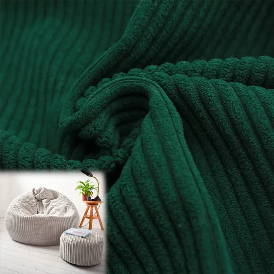 Soft Woven Flannel Textile Polyester Corduroy Fabric 26 Colors for Sofa Chair Furniture Home Textile 