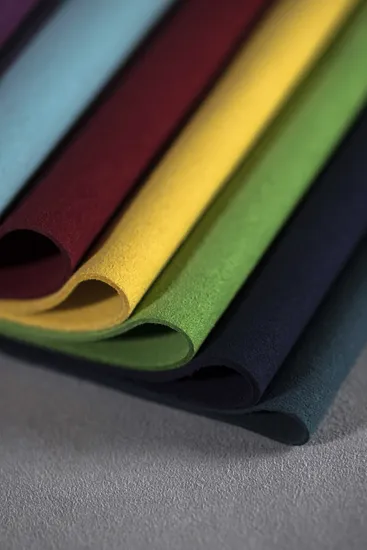 Huafon Wholesale Microfiber PU Leather Suede Fabric Sofa Cover Shoe Lining Garment Bag Fabric Manufacuturer 