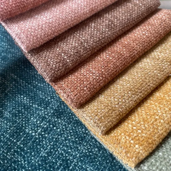 Polyester Bright Chenille Furniture Sofa Fabric Upholstery Cloth with Ready Stock (2405) 