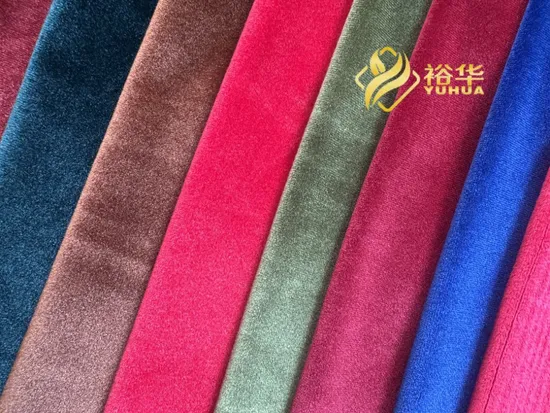 Fresh Color 360GSM Mosha Velvet Sofa Curtain Fabric 