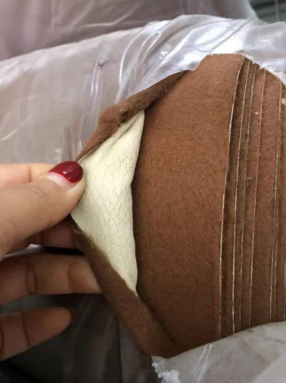 New Arrival High Quality PU Stock Leather Fabric for Sofa 